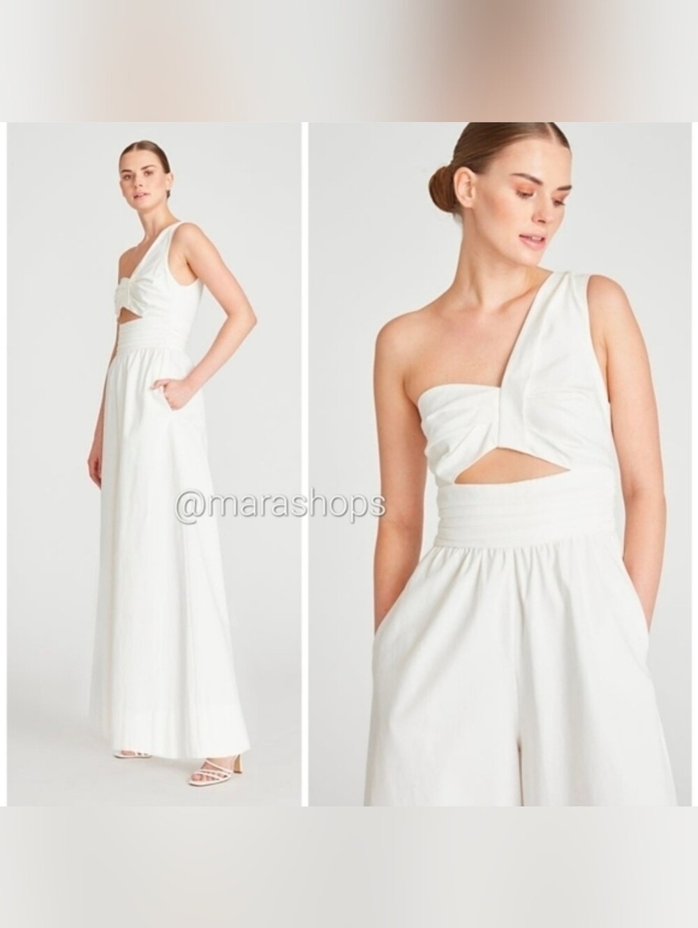 Amur Laurie One Shoulder Jumpsuit